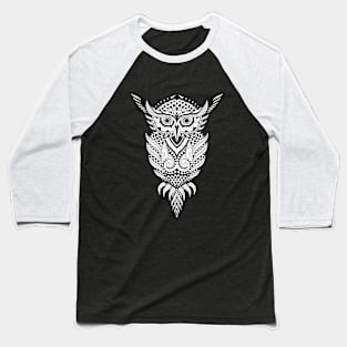 Geometrical owl Sowl Classic Mandala Baseball T-Shirt